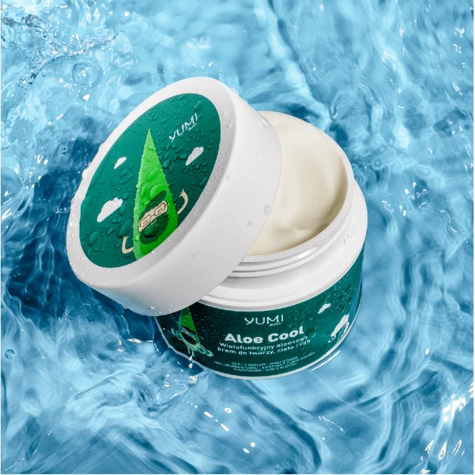Yumi Men, Wielofunkcyjny aloesowy krem do twarzy, ciaa i rk, Aloe Cool  100 ml
