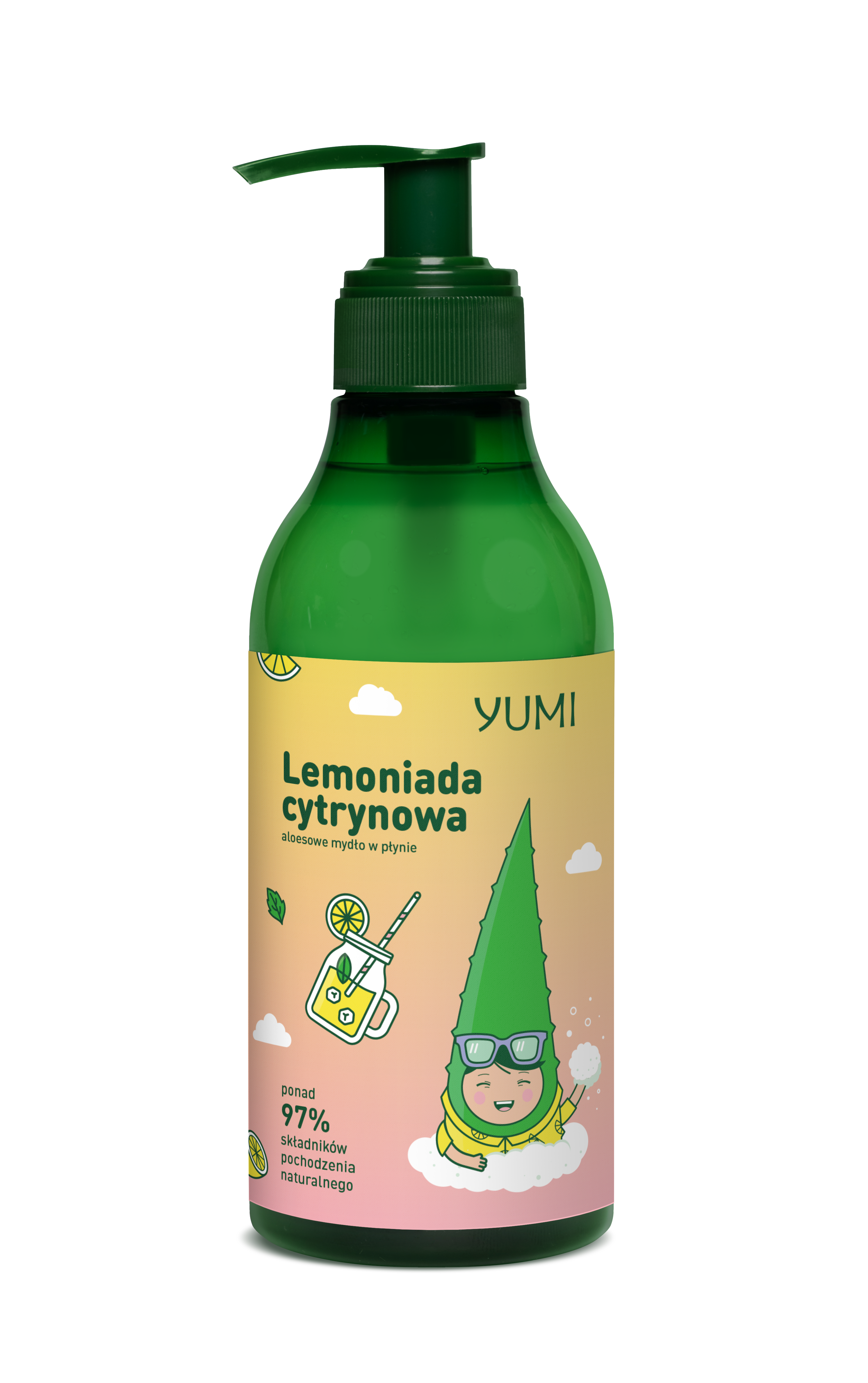 Aloe lemoniada cytrynowa aloesowe mydo w pynie 400 ml - Yumi -
